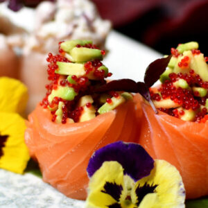 Gunkan Red Salmon (2pz)